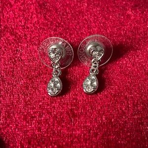 Swarovski Heart Drop Earrings